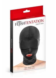 Сплошная маска на голову с прорезью для рта - Fetish Tentation - купить с доставкой в Череповце
