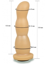 Телесная рельефная насадка Harness - 15,9 см. - LOVETOY (А-Полимер) - купить с доставкой в Череповце