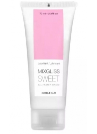 Смазка на водной основе Mixgliss Sweet с ароматом бабл-гам - 70 мл. - Mixgliss - купить с доставкой в Череповце