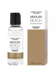 Смазка на силиконовой основе Mixgliss Beach - 50 мл. - Mixgliss - купить с доставкой в Череповце