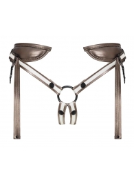 Бронзовый пояс для насадок Desirous Harness - Strap-on-me - купить с доставкой в Череповце