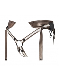 Бронзовый пояс для насадок Desirous Harness - Strap-on-me - купить с доставкой в Череповце