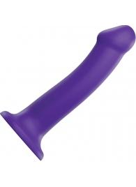 Фиолетовый фаллоимитатор-насадка Strap-On-Me Dildo Dual Density size L - 19 см. - Strap-on-me - купить с доставкой в Череповце