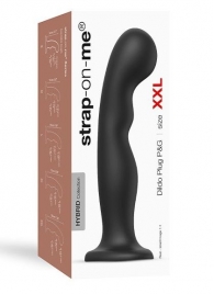 Черная насадка Strap-On-Me Dildo Plug P G size XXL - Strap-on-me - купить с доставкой в Череповце