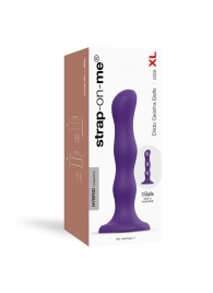 Фиолетовая насадка Strap-On-Me Dildo Geisha Balls size XL - Strap-on-me - купить с доставкой в Череповце