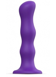 Фиолетовая насадка Strap-On-Me Dildo Geisha Balls size XL - Strap-on-me - купить с доставкой в Череповце