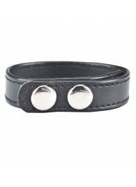 Кольцо на пенис SNAP COCK RING из искусственной кожи на клепках - BlueLine - в Череповце купить с доставкой