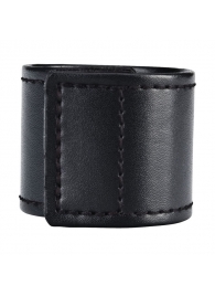 Хомут-утяжка для мошонки из искусственной кожи на липучке VELCRO BALL STRETCHER- 4 см. - BlueLine - в Череповце купить с доставкой