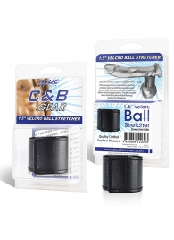 Хомут-утяжка для мошонки из искусственной кожи на липучке VELCRO BALL STRETCHER- 4 см. - BlueLine - в Череповце купить с доставкой