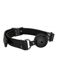 Черный кляп-шарик BALL GAG DIAMOND - Dream Toys - купить с доставкой в Череповце