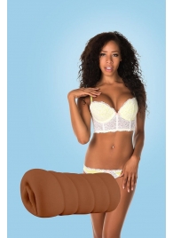 Коричневый мастурбатор-вагина BRIANNA - Dream Toys - в Череповце купить с доставкой