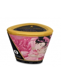 Массажная свеча Rose Petals с ароматом розы - 170 мл. - Shunga - купить с доставкой в Череповце