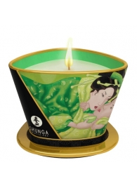 Массажная свеча Exotic Green Tea с ароматом зелёного чая - 170 мл. - Shunga - купить с доставкой в Череповце