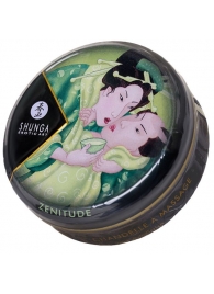 Массажная свеча Exotic Green Tea с ароматом зелёного чая - 30 мл. - Shunga - купить с доставкой в Череповце