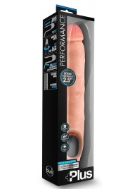 Телесная насадка-удлинитель 11.5 Inch Silicone Cock Sheath Penis Extender - 29,2 см. - Blush Novelties - в Череповце купить с доставкой