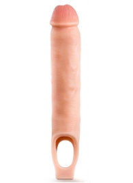 Телесная насадка-удлинитель 11.5 Inch Silicone Cock Sheath Penis Extender - 29,2 см. - Blush Novelties - в Череповце купить с доставкой