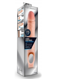 Телесная насадка на пенис 10 Inch Cock Sheath Extender - 25 см. - Blush Novelties - в Череповце купить с доставкой