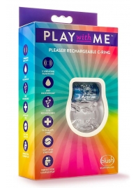 Фиолетовое эрекционное виброкольцо Pleaser Rechargeable C-Ring - Blush Novelties - в Череповце купить с доставкой