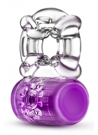 Фиолетовое эрекционное виброкольцо Pleaser Rechargeable C-Ring - Blush Novelties - в Череповце купить с доставкой