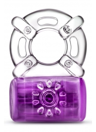 Фиолетовое эрекционное виброкольцо One Night Stand Vibrating C-Ring - Blush Novelties - в Череповце купить с доставкой
