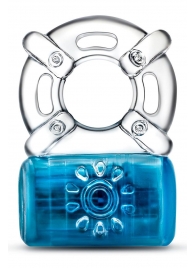 Синее эрекционное виброкольцо One Night Stand Vibrating C-Ring - Blush Novelties - в Череповце купить с доставкой