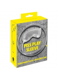 Прозрачная насадка на пенис Piss Play Sleeve для игр с мочеиспусканием - Orion - купить с доставкой в Череповце