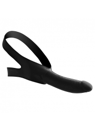 Черный кляп-страпон Masters Mini Face Fuck Strap-On - 14 см. - XR Brands - купить с доставкой в Череповце