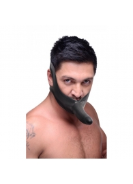 Черный кляп-страпон Masters Mini Face Fuck Strap-On - 14 см. - XR Brands - купить с доставкой в Череповце