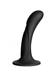 Черная изогнутая насадка Vac-U-Lock G-Spot - 16,5 см. - Doc Johnson - купить с доставкой в Череповце
