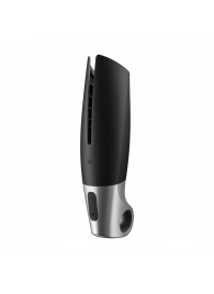 Черный мастурбатор с вибрацией Power Masturbator - Satisfyer - в Череповце купить с доставкой