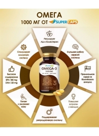 Пищевая добавка SuperCaps OMEGA-3 - 50 капсул (1000 мг) - SuperCaps - купить с доставкой в Череповце