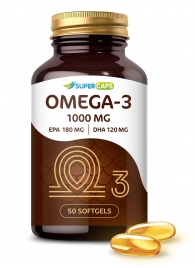 Пищевая добавка SuperCaps OMEGA-3 - 50 капсул (1000 мг) - SuperCaps - купить с доставкой в Череповце