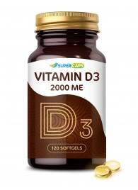 Пищевая добавка SuperCaps VITAMIN D3 2000 ME - 120 капсул - SuperCaps - купить с доставкой в Череповце