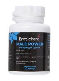 Капсулы для мужчин Erotichard male power - 20 капсул (0,370 гр.) - Erotic Hard - купить с доставкой в Череповце