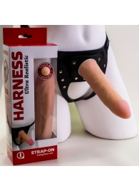 Страпон Харнесс из трусиков и насадки-фаллоса - 17,5 см. - LOVETOY (А-Полимер) - купить с доставкой в Череповце