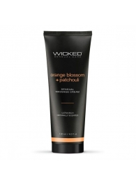 Массажный легкий крем WICKED Orange Blossom plus Patchouli - 120 мл. - Wicked - купить с доставкой в Череповце