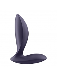 Фиолетовый анальный вибростимулятор Power Plug - Satisfyer - в Череповце купить с доставкой