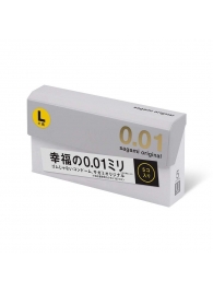 Презервативы Sagami Original 0.02 L-size увеличенного размера - 5 шт. - Sagami - купить с доставкой в Череповце