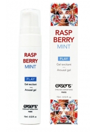 Возбуждающий гель Raspberry Mint с ароматом малины и мяты - 15 мл. - Exsens - купить с доставкой в Череповце