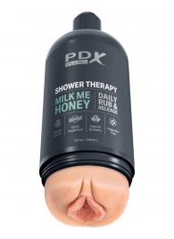 Телесный мастурбатор-вагина Shower Therapy Milk Me Honey - Pipedream - в Череповце купить с доставкой