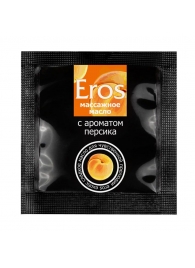 Саше массажного масла Eros exotic с ароматом персика - 4 гр. - Биоритм - купить с доставкой в Череповце