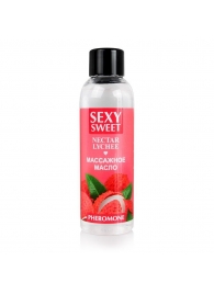 Массажное масло Sexy Sweet Nectar Lychee с феромонами и ароматом личи - 75 мл. - Биоритм - купить с доставкой в Череповце