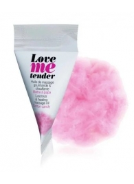 Съедобное согревающее массажное масло Love Me Tender Cotton Candy с ароматом сладкой ваты - 10 мл. - Love to Love - купить с доставкой в Череповце