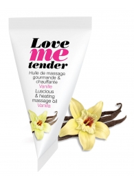 Съедобное согревающее массажное масло Love Me Tender Vanilla с ароматом ванили - 10 мл. - Love to Love - купить с доставкой в Череповце