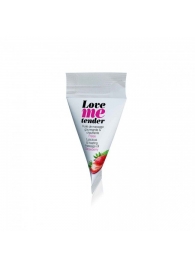 Съедобное согревающее массажное масло Love Me Tender Strawberry с ароматом клубники - 10 мл. - Love to Love - купить с доставкой в Череповце