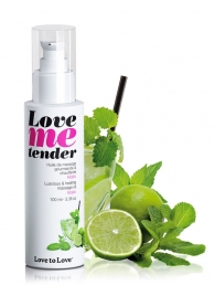 Съедобное согревающее массажное масло Love Me Tender Mojito с ароматом мохито - 100 мл. - Love to Love - купить с доставкой в Череповце