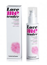 Съедобное согревающее массажное масло Love Me Tender Cotton Candy с ароматом сладкой ваты - 100 мл. - Love to Love - купить с доставкой в Череповце