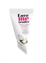 Съедобное согревающее массажное масло Love Me Tender Cocos с ароматом кокоса - 10 мл. - Love to Love - купить с доставкой в Череповце