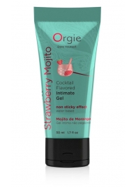 Съедобный интимный гель Orgie Lube Tube Cocktail Strawberry Mojito - 50 мл. - ORGIE - купить с доставкой в Череповце