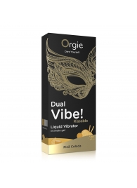 Съедобный гель Dual Vibe Pina Colada с эффектом вибрации и вкусом коктейля пина колада - 15 мл. - ORGIE - купить с доставкой в Череповце